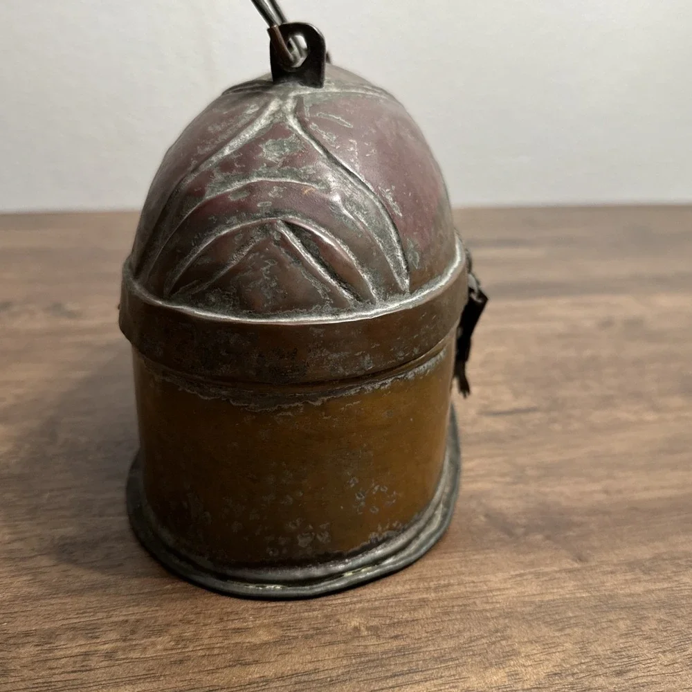 Vintage Copper Turkish Hammam Tinned Bath/Spa Soap Box‎